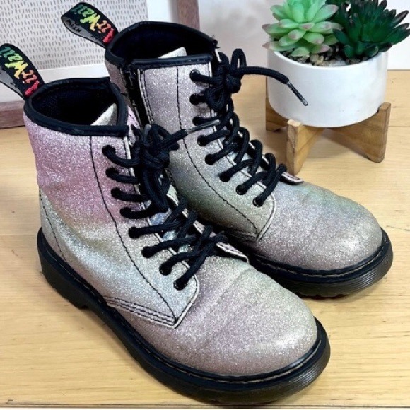 🎉HP🎉Dr. Martens🔥1460 Glitter Lace & Zipper Up Boots🔥 - Picture 16 of 16